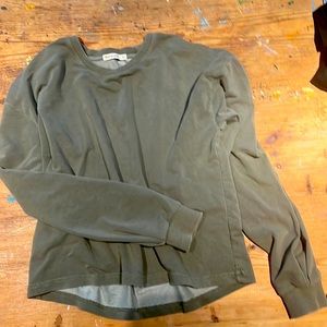 Marine Layer Popover Top, army green, size XS